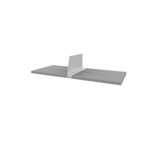 Plain steel shelf divider - Pack of 2